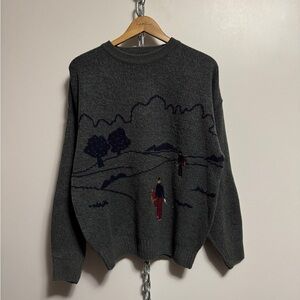 Vintage 1990s Golf Knit Sweater Size Large